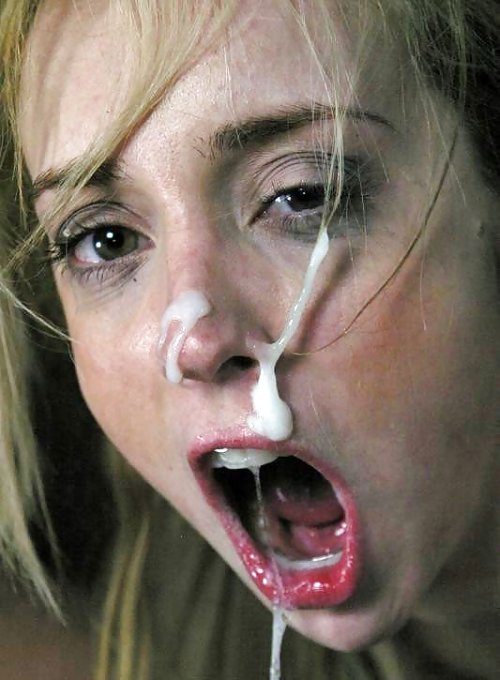 Фото голых худых девок со спермой на лице