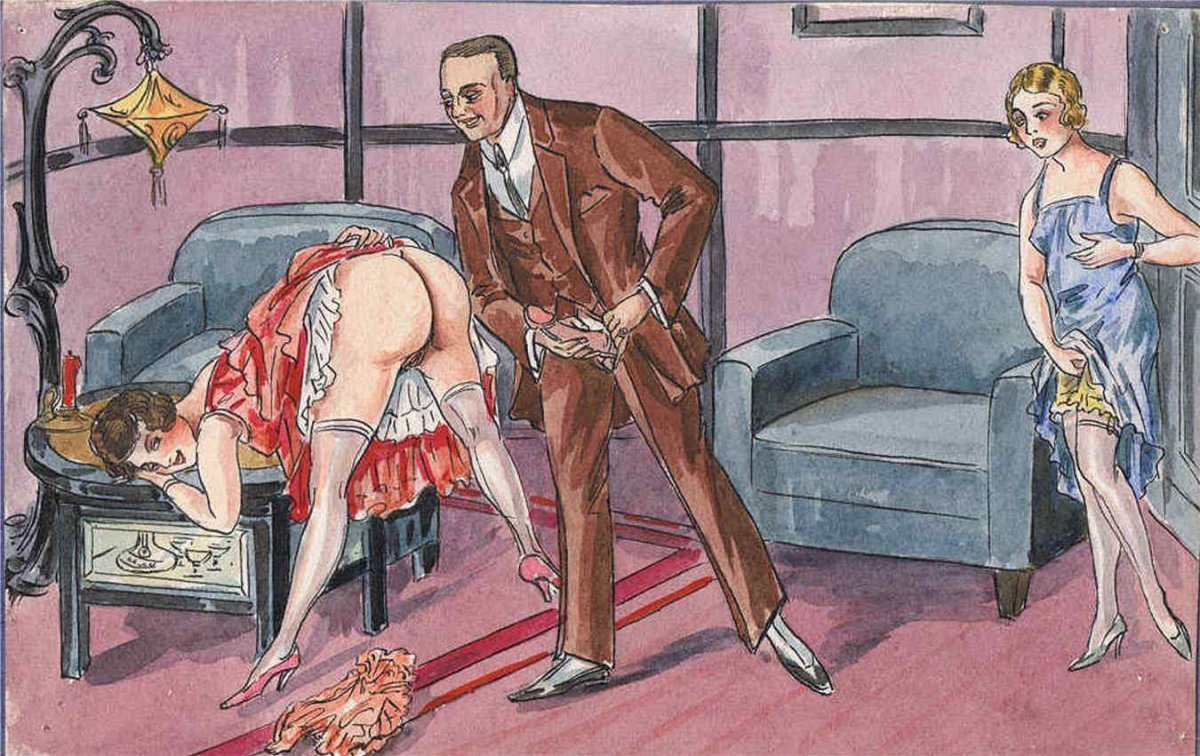 Рисованное Ретро Порно