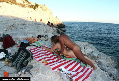 Порно фото секс на нудистском пляже